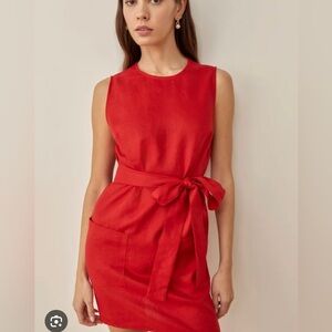 Reformation sommer dress red medium
